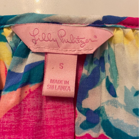 Lilly Pulitzer Willa Top in Magenta Hottie EUC - Picture 5 of 6